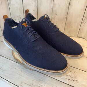 Cole Haan Men's Grand Evolution Stitchlite Wingtip Oxfords Navy- 12M